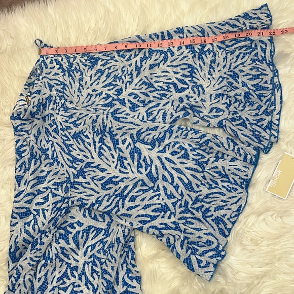 NWT MICHAEL Michael Kors Swim Cove Up Tunic Dress ~ in Grecian Blue - Picture 8 of 14